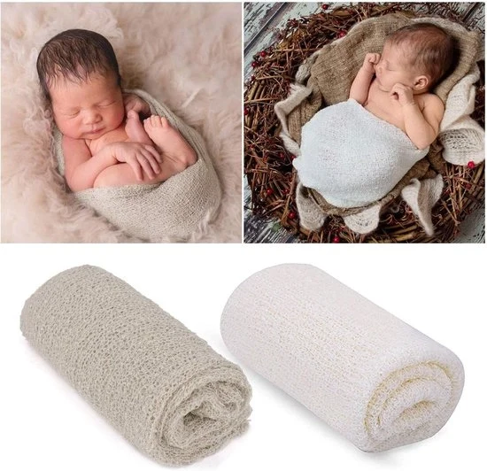 Fotorekwisiti in due pezzi per neonati - Abbracci fotografici per neonati, stretch, tessuto a maglia, accessori per la fotografia dei neonati, coperte per la fotografia