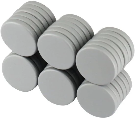 Magnetici forti - 36 pezzi - grigio - neodimio