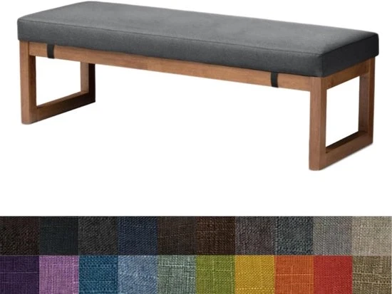 Cuscino per Sedia - Comfortevole e Pratico - 1 pezzo - Verde Scuro - 110x35x5cm