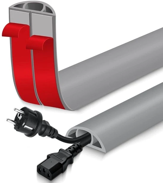 Cavo a terra - protezione cavo flessibile - 3m - grigio
