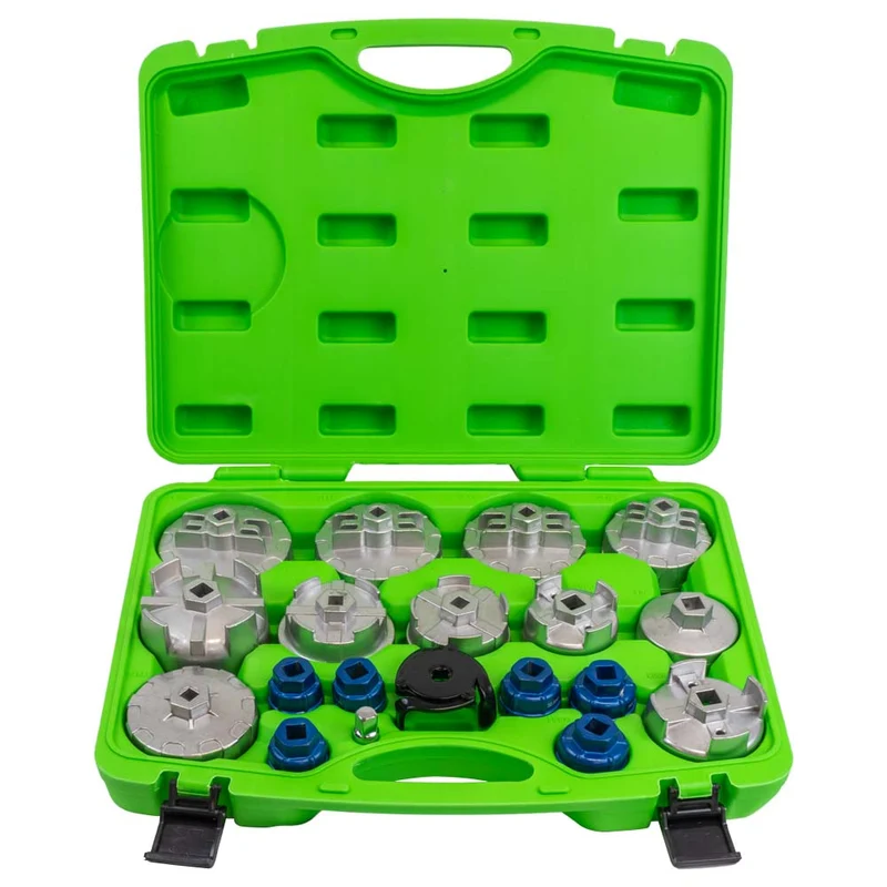 SET DI ESTRATTORI PER FILTRI DELL'OLIO IN ALLUMINIO, 19 PZ. 54068 JBM