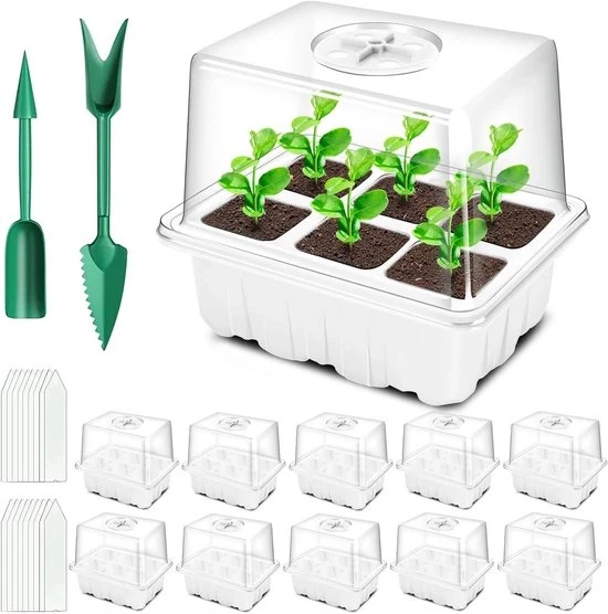 Kit di crescita per semi - 10 pezzi - bianco