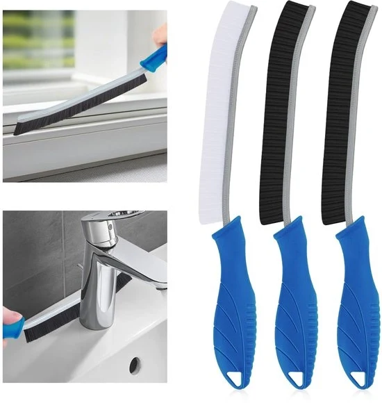 Set di Spazzole per Pulizia Sfalcia Multifunzionale da 3 pezzi - Plastica e Acciaio Inossidabile
