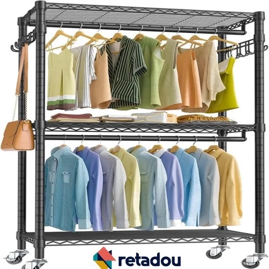 Pulitore a ruote - Stabile e mobile - 1 pezzo - 90 x 43,5 x 180 cm