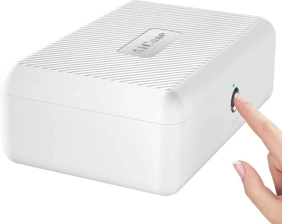 Cassetta di archiviazione per impronte digitali biometriche - Portatile, Sicura, Ricaricabile
