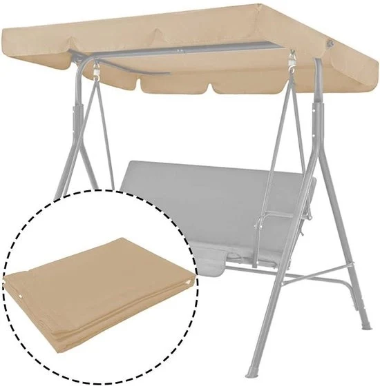 Ombrellone per Zonnedak - Beige - 190x132x15 cm