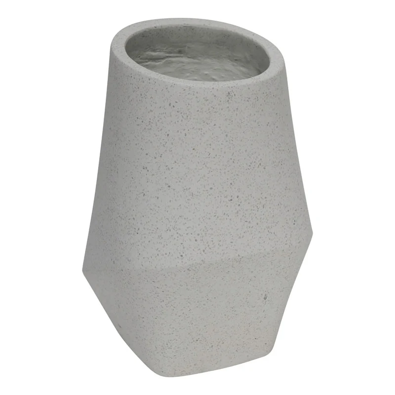 Vaso in Cemento Bianco dal Design Moderno