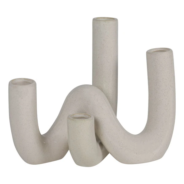 Vaso in Ceramica Avorio