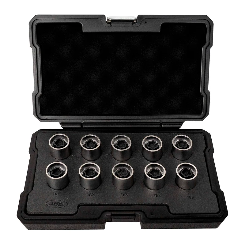 SET DI 10 CHIAVI A BUSSOLA PER BULLONI DI BLOCCO RUOTA PER TESLA 54822 JBM