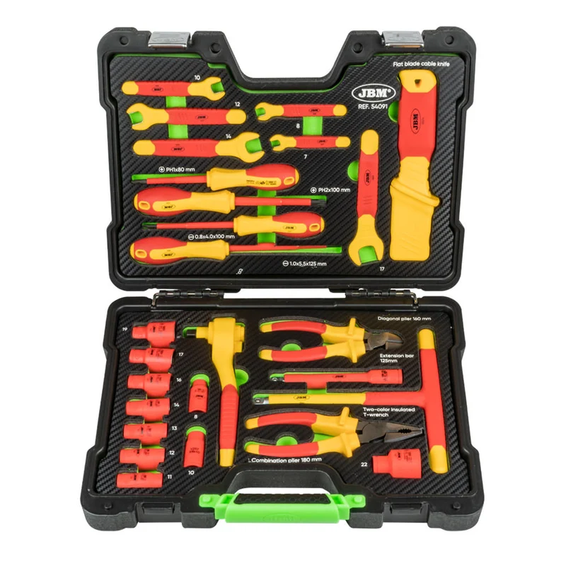 VALIGETTA DI UTENSILI ISOLATI VDE 26 PEZZI 54091 JBM
