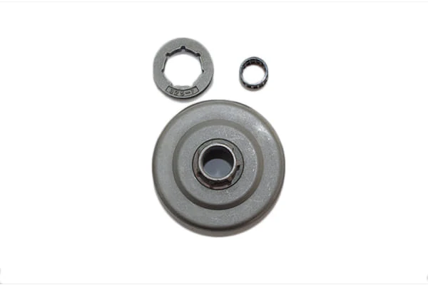 Kit rocchetto pignone campana frizione 325 motosega originale Efco: 152, mt 5200 Oleomac: 952, gs520