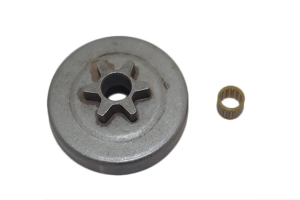 Kit rocchetto pignone campana frizione 3/8 motosega originale Efco: Oleomac: 136 s, 137, 140, 141