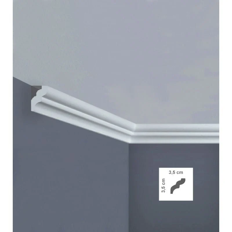 Cornice Decorativa I735 in Polistirene Estruso per Soffitti | Bovelacci -5pz