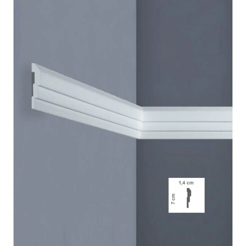 Cornice Decorativa i710 in Polistirene Estruso per Pareti e Soffitti | Bovelacci -5pz