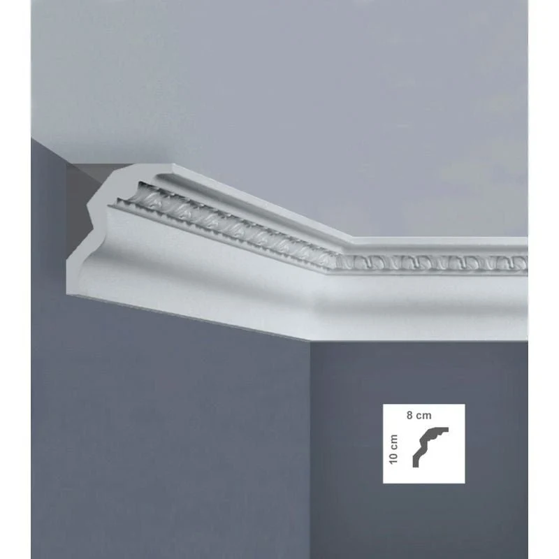 Cornice Decorativa EZ3L in Polistirene per Soffitti | Bovelacci -5pz