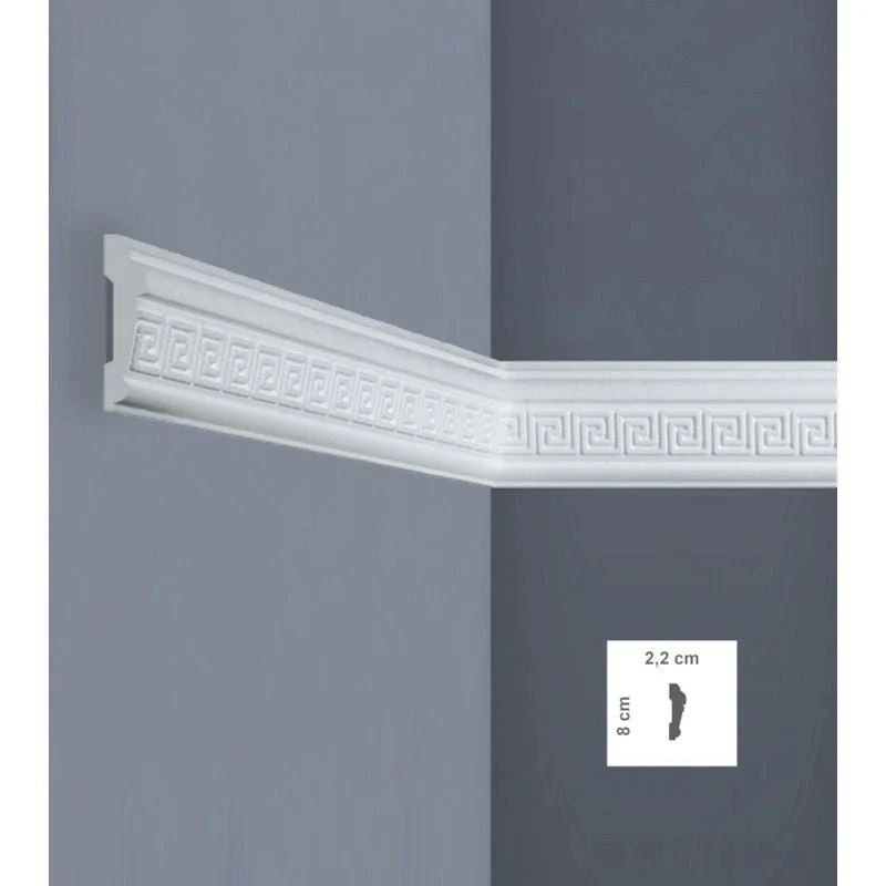 Cornice Decorativa EW1L in Polistirene per Pareti e Soffitti | Bovelacci -5pz