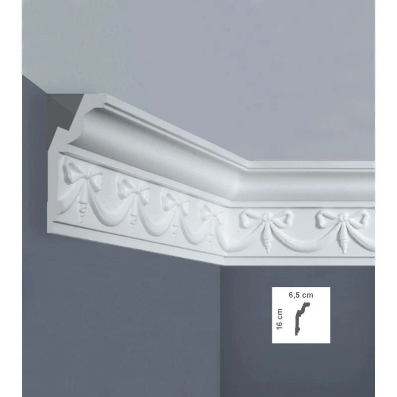 Cornice Decorativa EP7L in Polistirene per Soffitti | Bovelacci -5pz