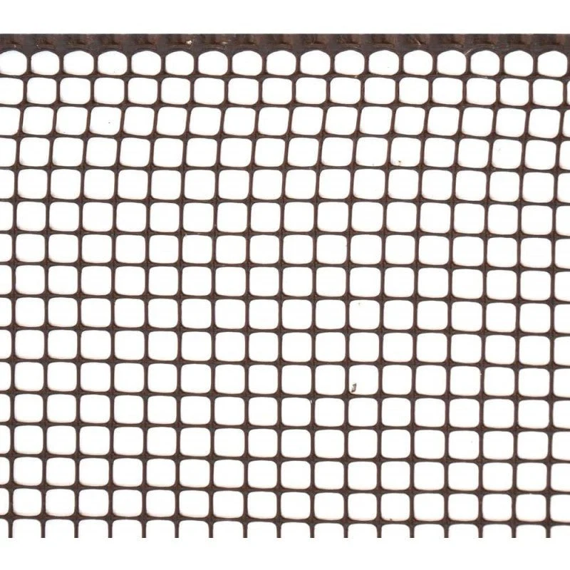 Rete Recinzione Plastificata 10x10mm Marrone 1mt