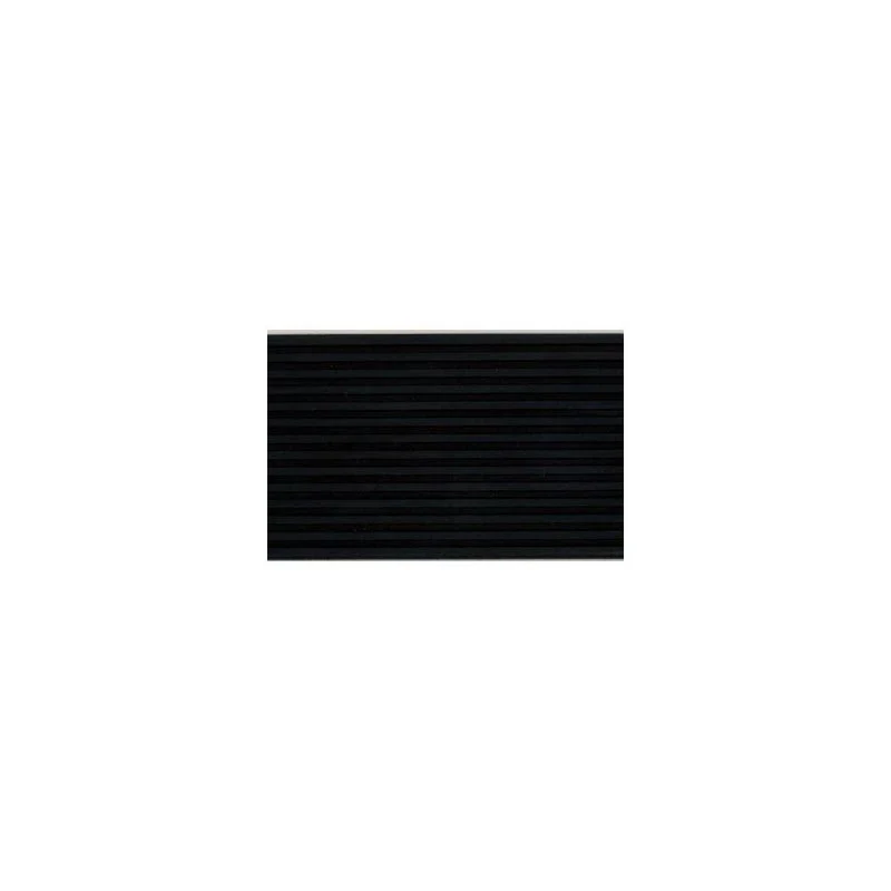 Tappeto millerighe nero h.125cm sp.3 mm