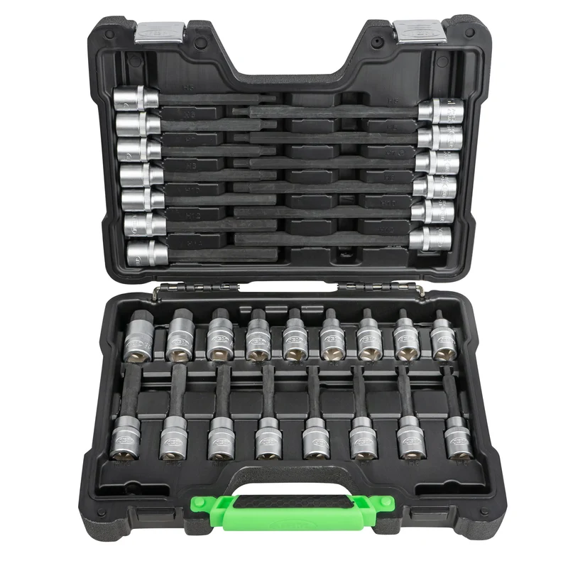 VALIGETTA DI 30 PEZZI CON INSERTI ESAGONALI 1/2" 52604 JBM