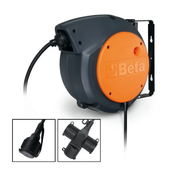 Avvolgitore automatico con cavo 3Gx1,5 mm² con presa SCHUKO Beta 1844SCK