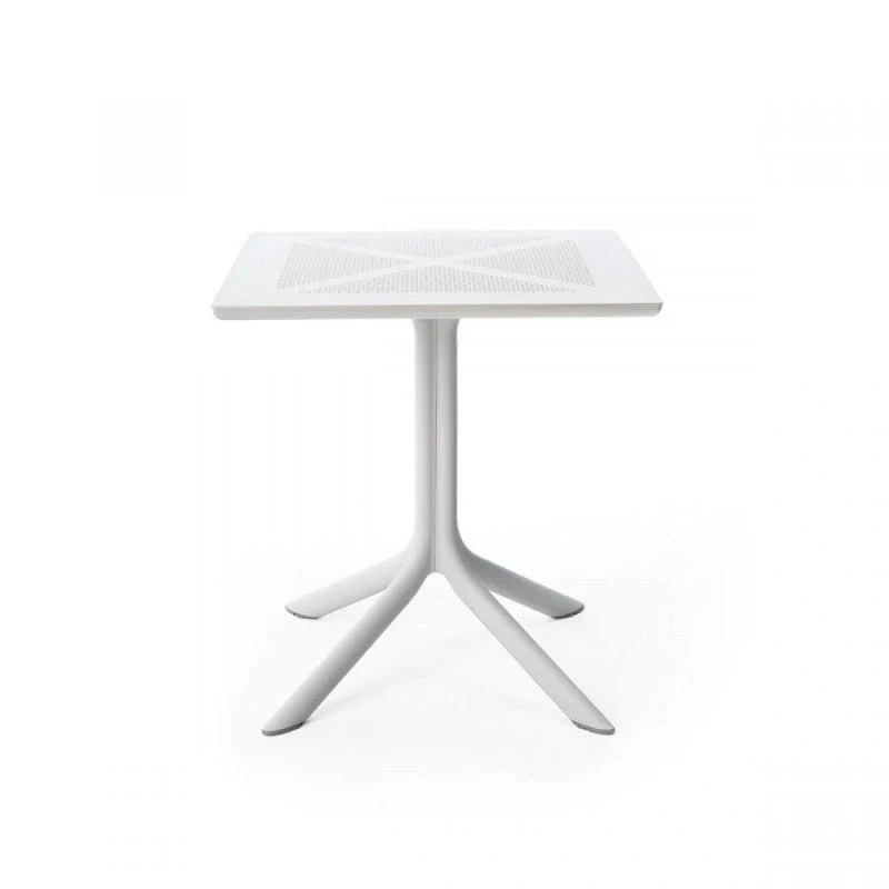 Tavolo da giardino bianco Clipx 70 Nardi