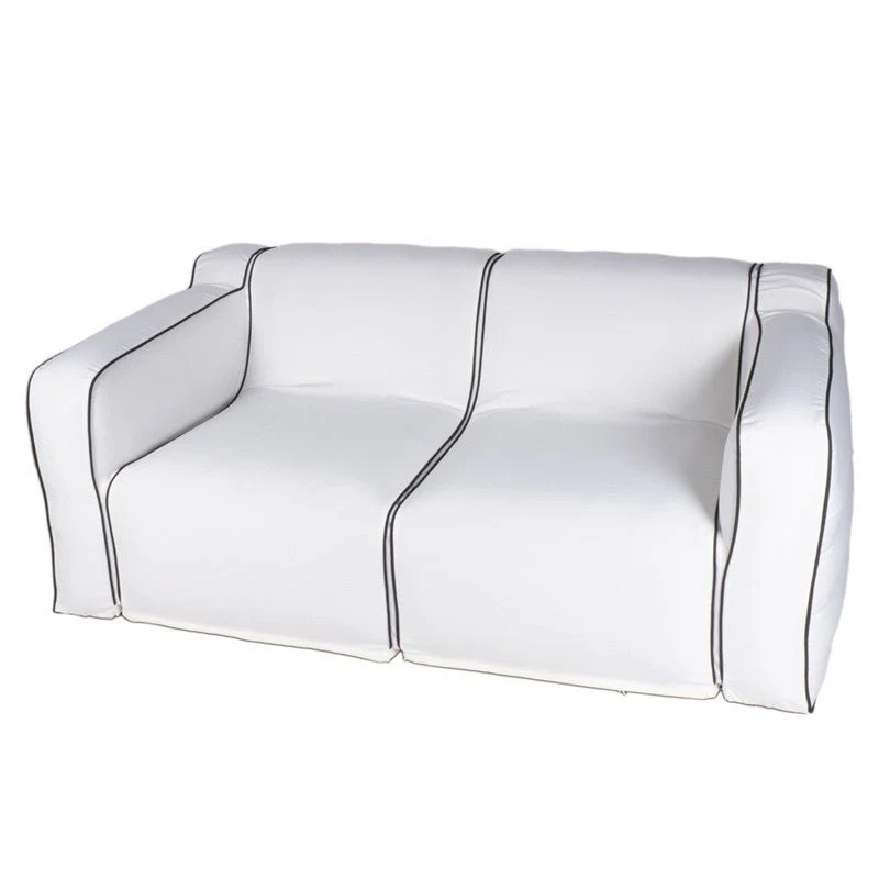 Divano due posti Gonfiabile Bianco in PVC