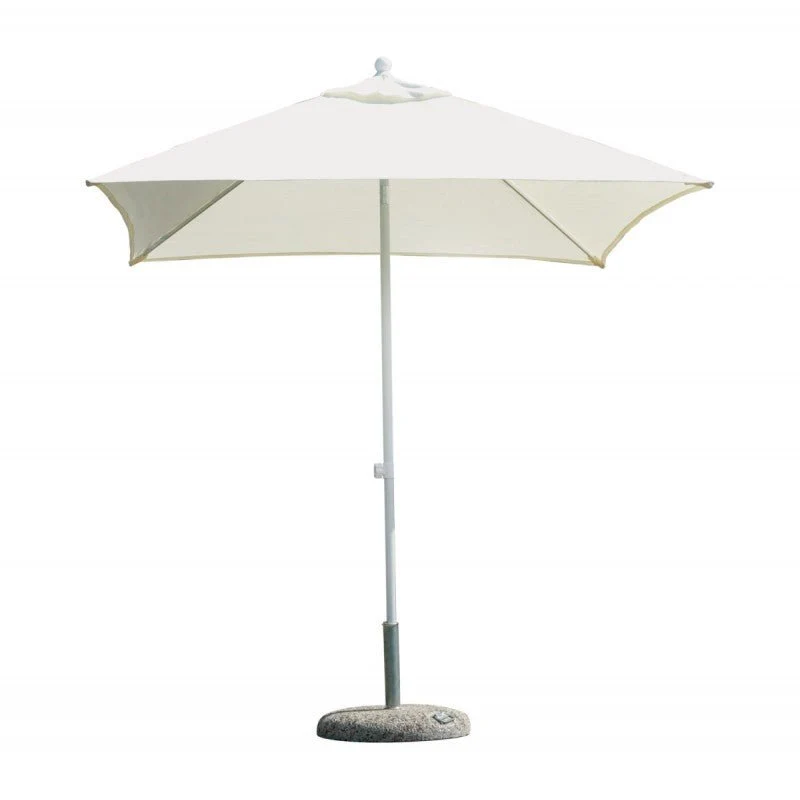 Ombrellone da giardino quadrato 2,2x2,2 m con fusto bianco Moia