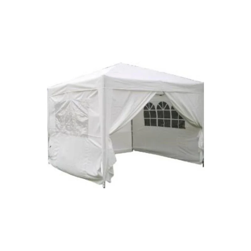 Gazebo pieghevole 3x3 m con tende laterali