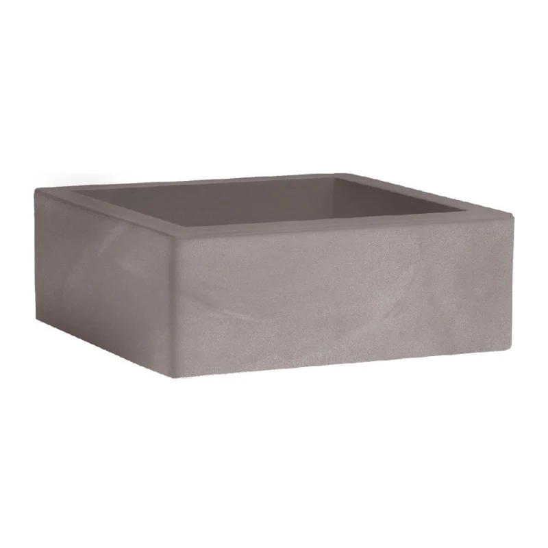 Vaso Cubo Minos cenere 40cm