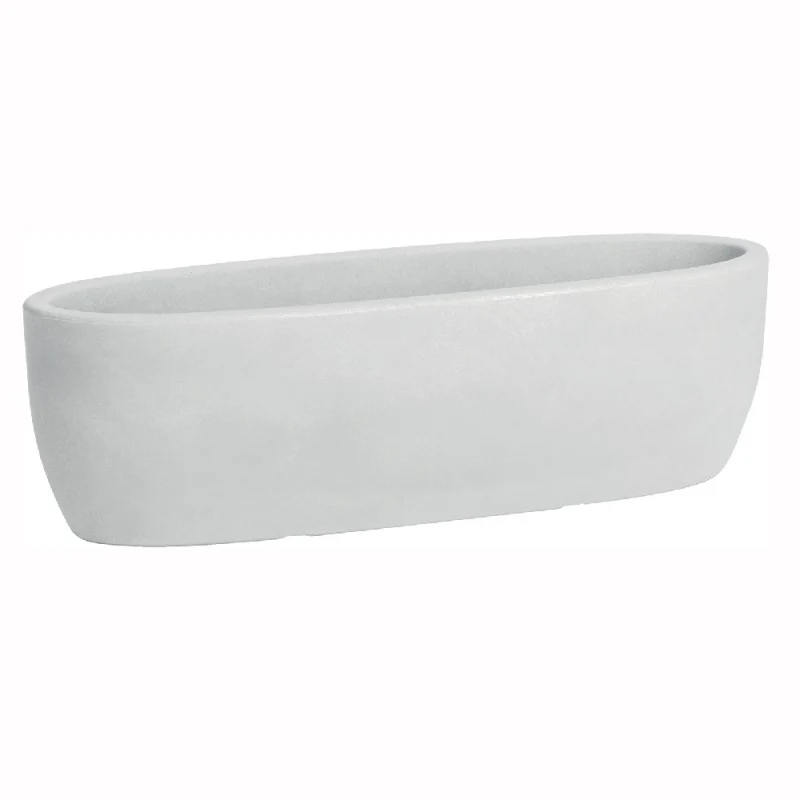 Vaso cassetta Iris bianco 60cm