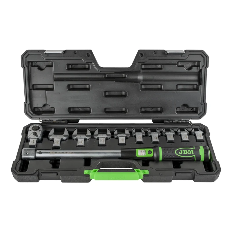 CHIAVE DINAMOMETRICA 1/2" 40–200 NM CON TESTE INTERCAMBIABILI 52913 JBM