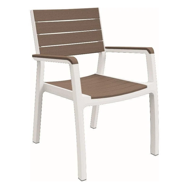 Poltrona da giardino cappuccino/bianco Harmony Keter