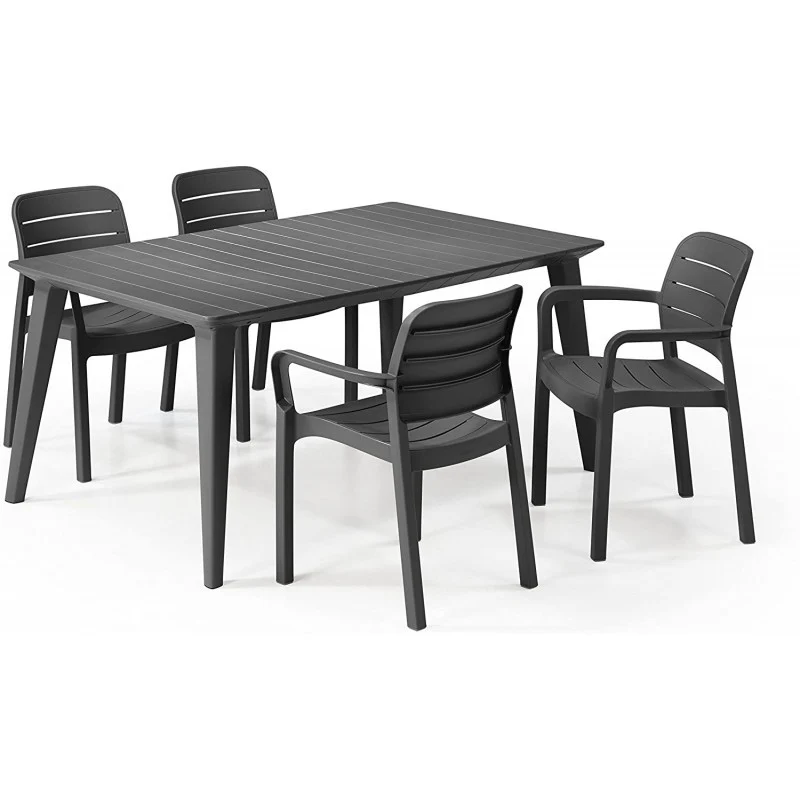 Sedia con braccioli impilabile Tisara | Keter - 2 Pz