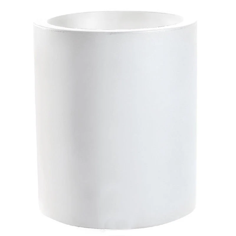 Vaso cilindro bianco Echo 35cm Nicoli
