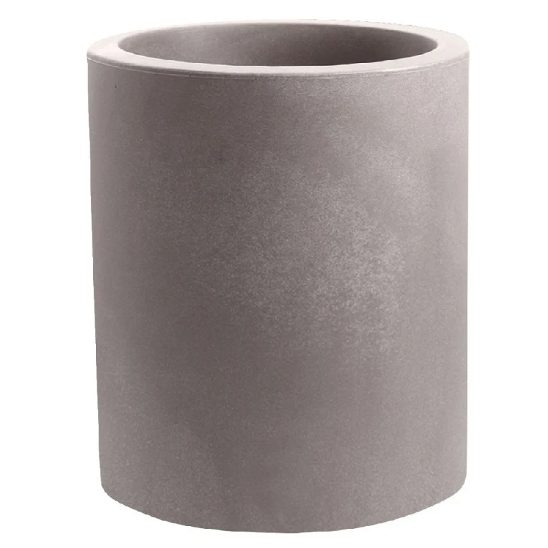 Vaso cilindro cenere Echo 35 cm Nicoli