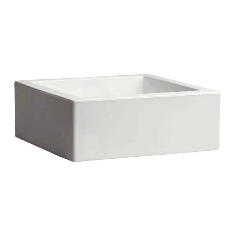 Vaso Cubo Minos bianco 40cm