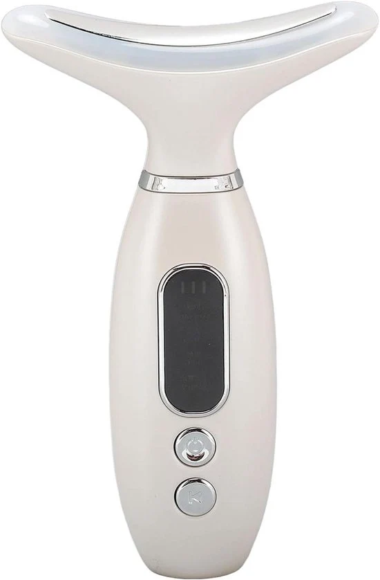 Apparecchio di massaggi per la cura della pelle con 4 colori LED, testa e viso - 3 velocità regolabili - Strumento di massaggio multifunzionale - Portatile