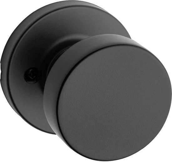 Maniglia Porta Mat Nero Rosa - Design Elegante - 1 pezzo - Circolare