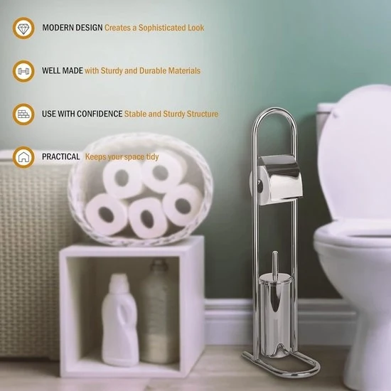 Accessori per il bagno - chroom zilver - 29x17x80 toiletbutler