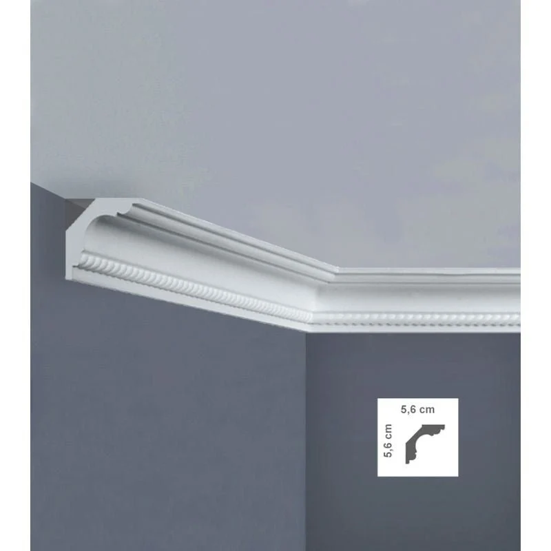 Cornice Decorativa EC6L in Polistirene per Soffitti | Bovelacci -5pz