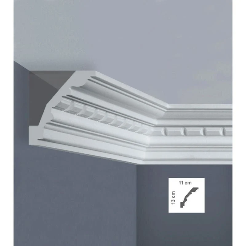 Cornice Decorativa EC5L in Polistirene per Soffitti | Bovelacci -5pz