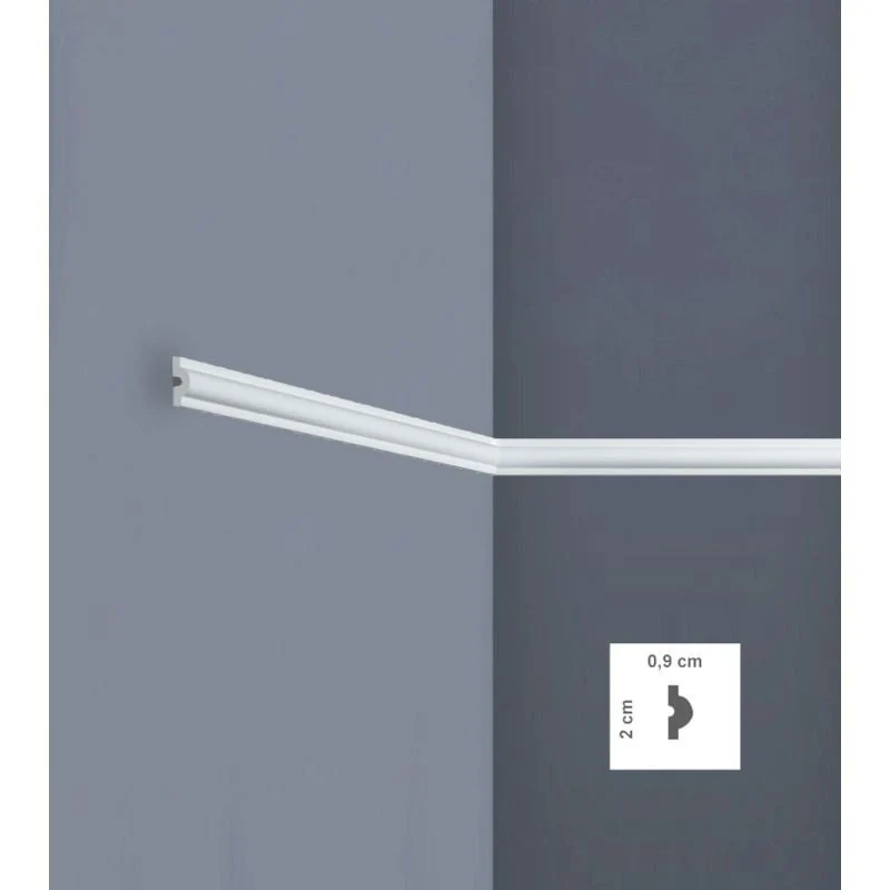 Cornice Decorativa A02D in Polistrutturato per Pareti e Soffitti | Bovelacci -5pz