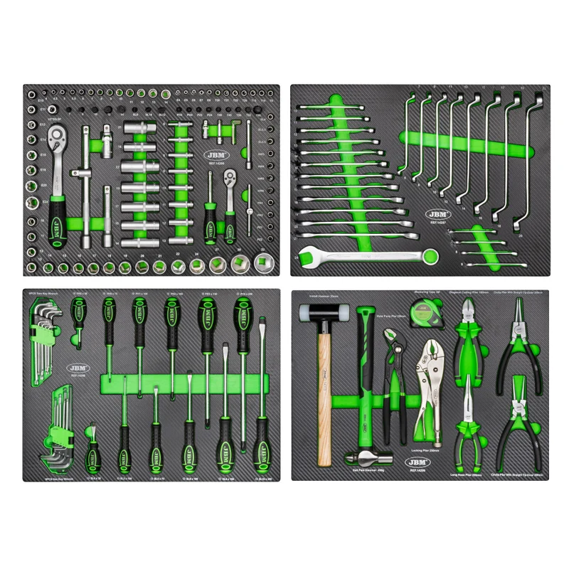 SET DI 4 MODULI DI UTENSILI IN CARBONIO EVA 172 UTENSILI