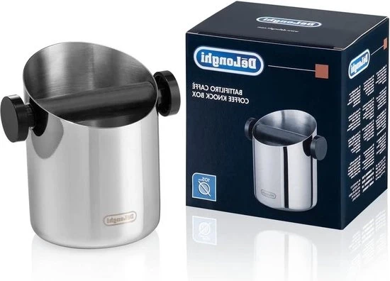 Fermo automatico per macchina del caffè DLSC059 - Bordo in gomma - Resistente all'acqua del lavastoviglie - Acciaio inossidabile
