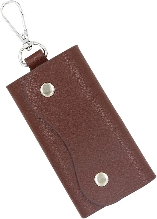 Tas multifunzionale per chiavi - appoggio chiavi e accessori per auto - 1 pezzo - colore caffè chiaro - pelle - S