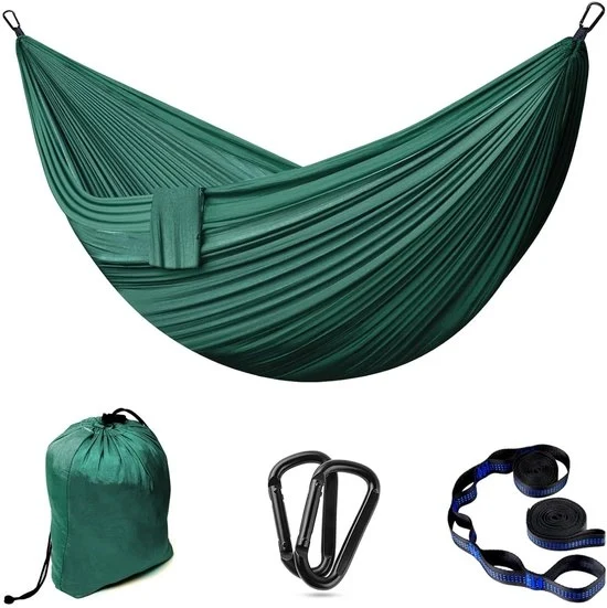 Hangmat all'aperto per campeggio - Ultraleggera e trasportabile per 2 persone - 300 x 200 cm - Carico massimo di 300 kg