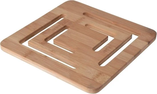 Sostegni di bambù - adatti per cucina e tavolo - 6 pezzi - naturale