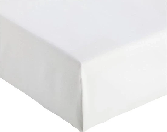 Duvetino in cotone satino con resistenza al pizzo 400, inamidato, 160 x 200 x 30 cm - copriletto bianco 160x200.