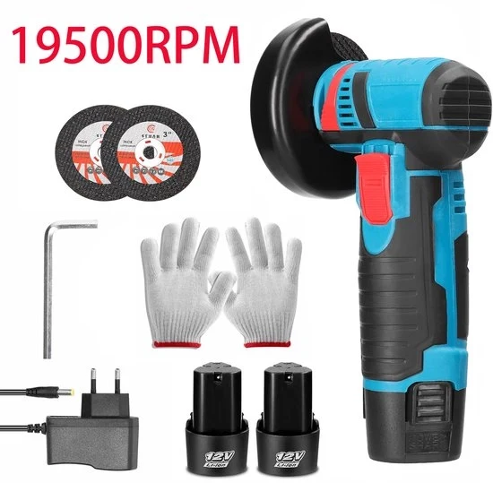 Mini Trimmer - 12V - Batteria a Ione di Litio - 19500 giri al minuto - Strumento di taglio
